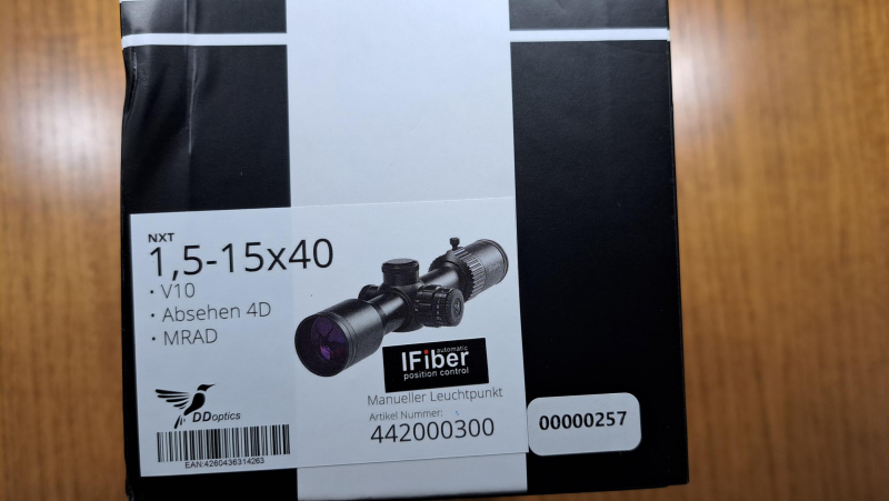 DDoptics 1,5-15x40 NXT I-Fiber,Innogun-Zero-Pica-Montage, Adapter Präzise Jagen, Huckepackmontage – Bild 4