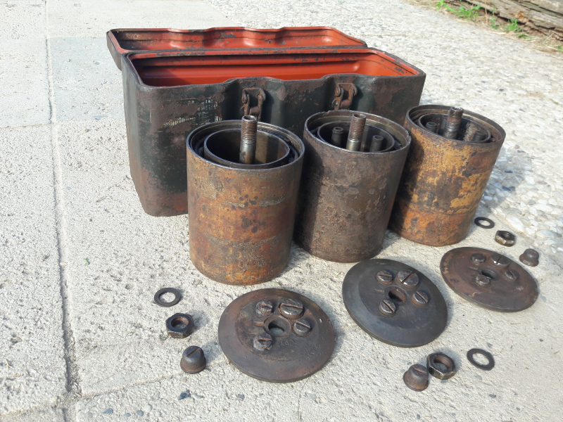 Munitionskiste Transportkasten & 3 x SMi35 S-Mine Spring Schützen Mine 35 Wehrmacht 2.WK WK2 WW2 – Bild 2