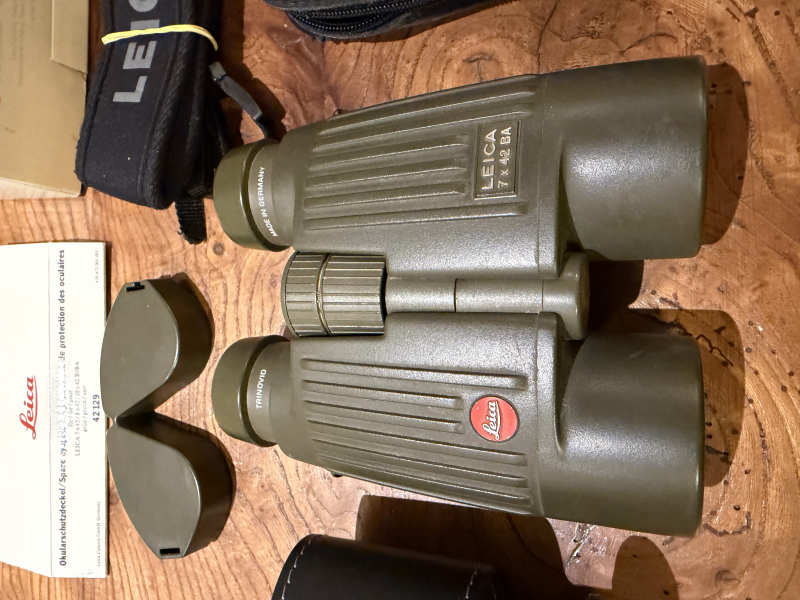 Leica Trinovid 7x42 BA Feldstecher, Fernglas, Originalverpackung,seltenes Leder-Gürtelholster,Geovid – billede 2