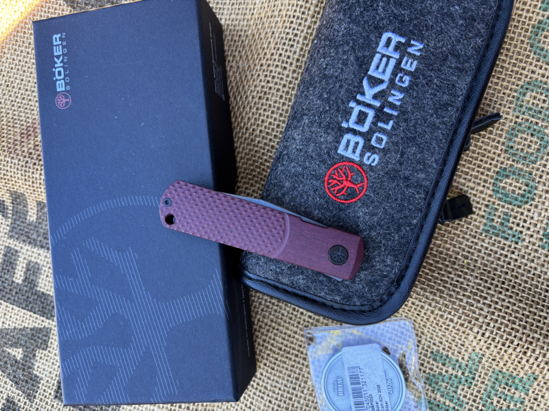 Taschenmesser Böker BRLW Richlite Red 110673 (Limited 500 Stck.) – Bild 3