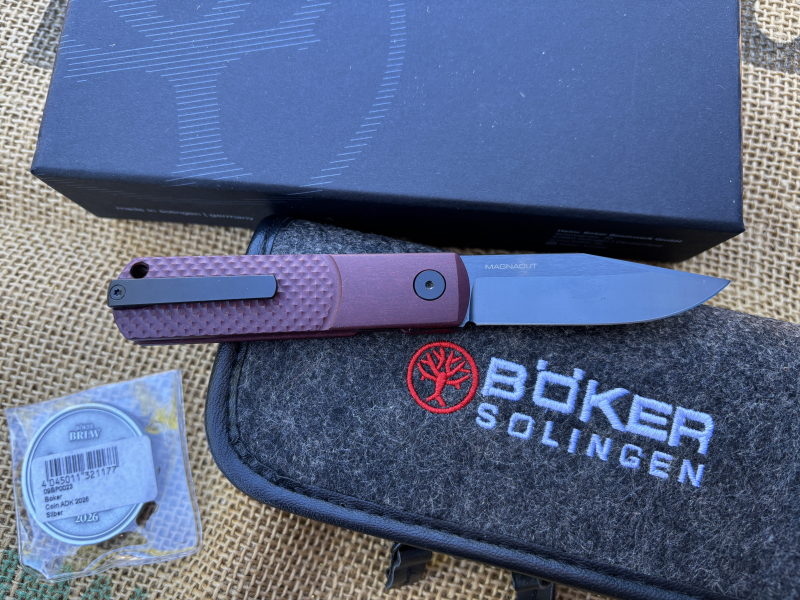 Taschenmesser Böker BRLW Richlite Red 110673 (Limited 500 Stck.) – Bild 2