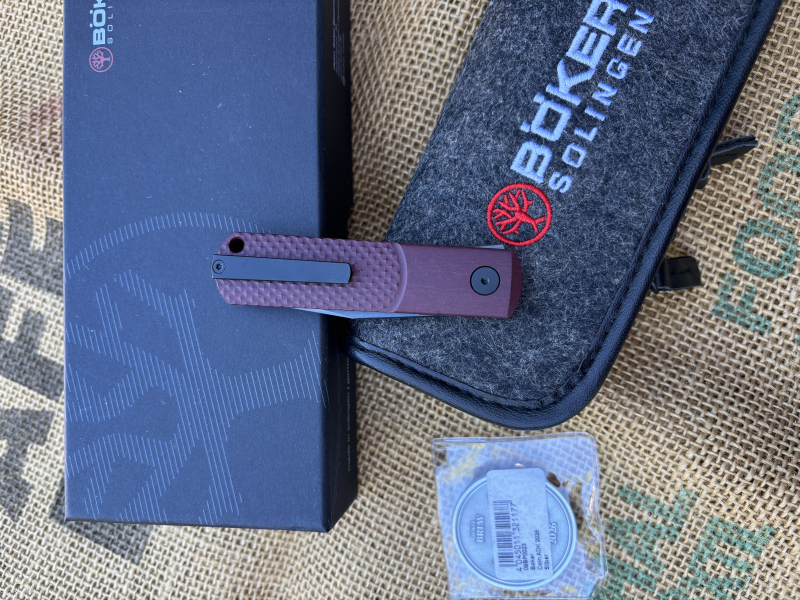 Taschenmesser Böker BRLW Richlite Red 110673 (Limited 500 Stck.) – Bild 4