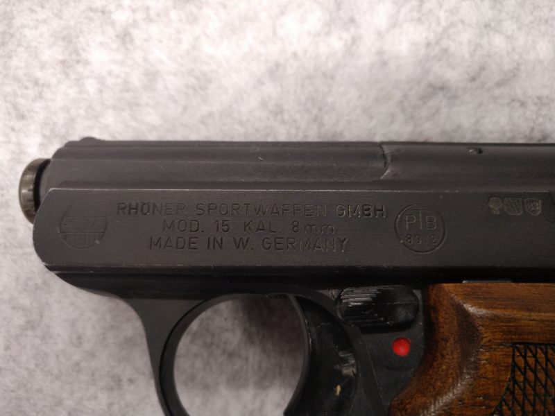 Rhöner Mod. 15, Cal. 8mm PTB 83/2 mit Holzgriffen LS – image 3