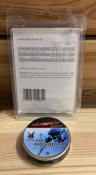 umarex Diabolos 5,5 mm .22cal. testpackung h&n sampler set hunting pellets für Luftgewehr – Bild 2