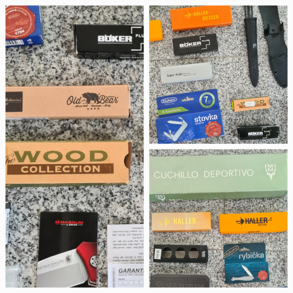 Sammlung an div. Messerverpackungen (Original-Verpackungen) von HALLER, BÖKER, MIKOV, MAGNUM etc. ! – снимка 3