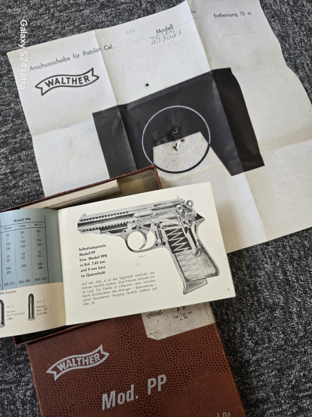 Walther PP Originalverpackung komplett Seriennr. 380839 – slika 3