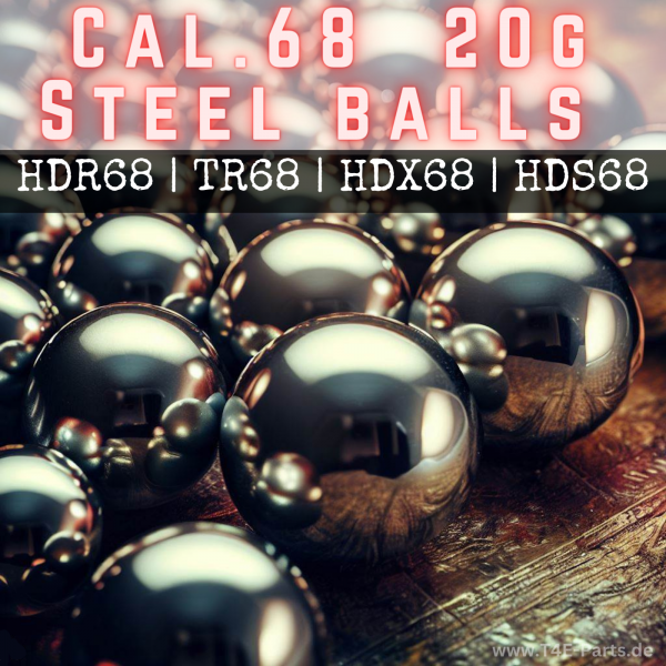 40x HDX68 Cal.68 Chromstahlkugeln – Bild 2