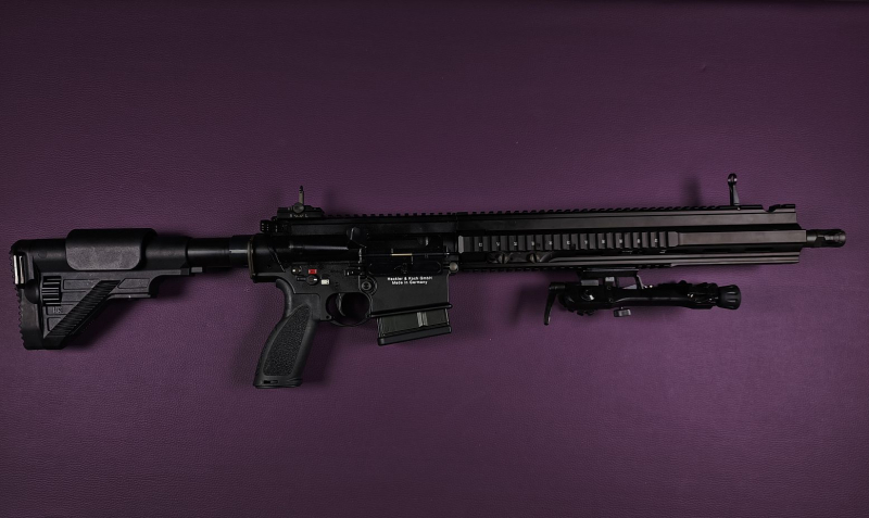 Selbstladebüchse Heckler & Koch MR308 A3-28 gebraucht ohne Optik mit Zweibein – zdjęcie 2