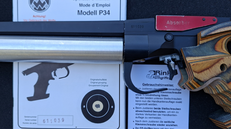 Feinwerkbau Matchluftpistole P34 Druckluft – Bild 5