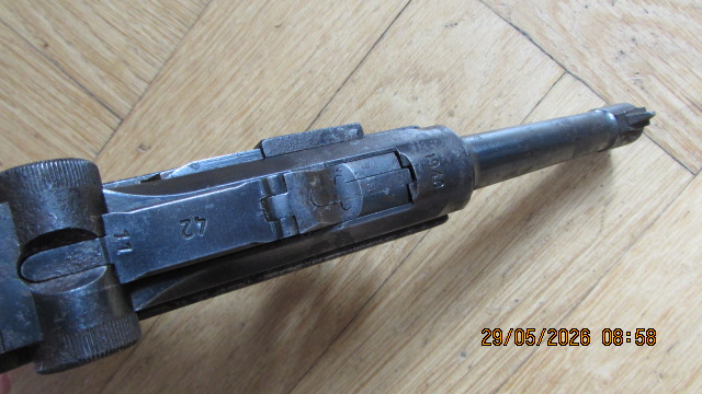 Mauser 08 Pistole Variante „42“, Kal. 9mmLuger – Bild 4