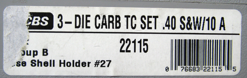 .40 S&W bzw. 10mm Auto RCBS Carbide Matrizensatz – Bild 2