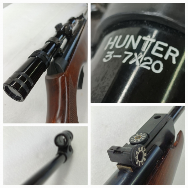 LUFTGEWEHR __*__ Kal.4,5mm __*__ Field Target__*__KONVOLUT SET __*__ LG + Zielfernrohr HUNTER 3-7x20 – imagen 2