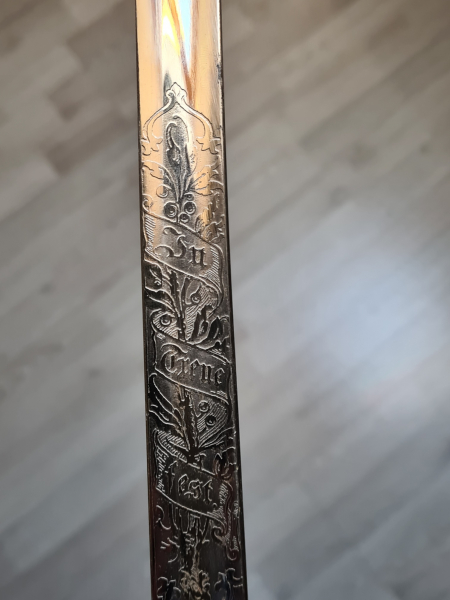 Bayrischer Infanteriesäbel M 1855 Inschrift IN TREUE FEST – Bild 3