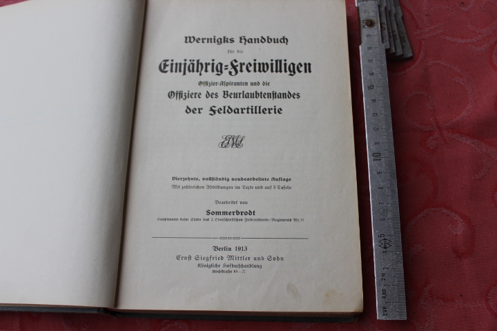 1913 "Der einjährig Freiwilliger bei der Feldartillerie" – imaginea 2
