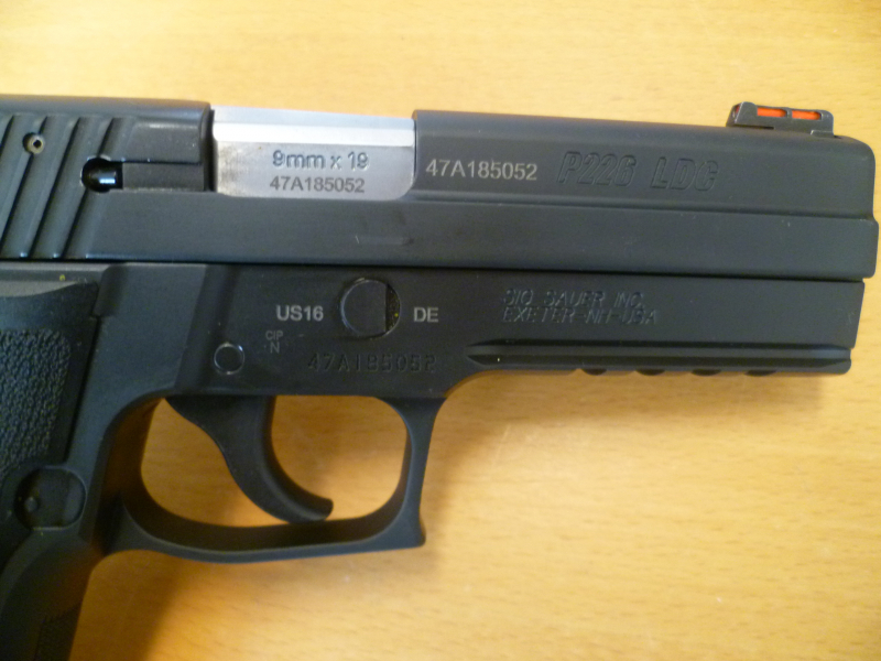 Pistole SIG Sauer P226 LDC II Tacops 9mm Luger – Bild 5