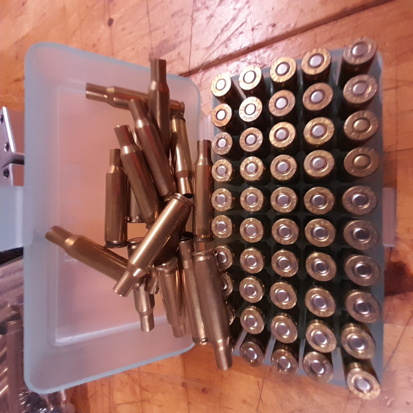 Konvolut 250 Hülsen 222 Rem mit Box und 72 Geschosse Lapua – image 3