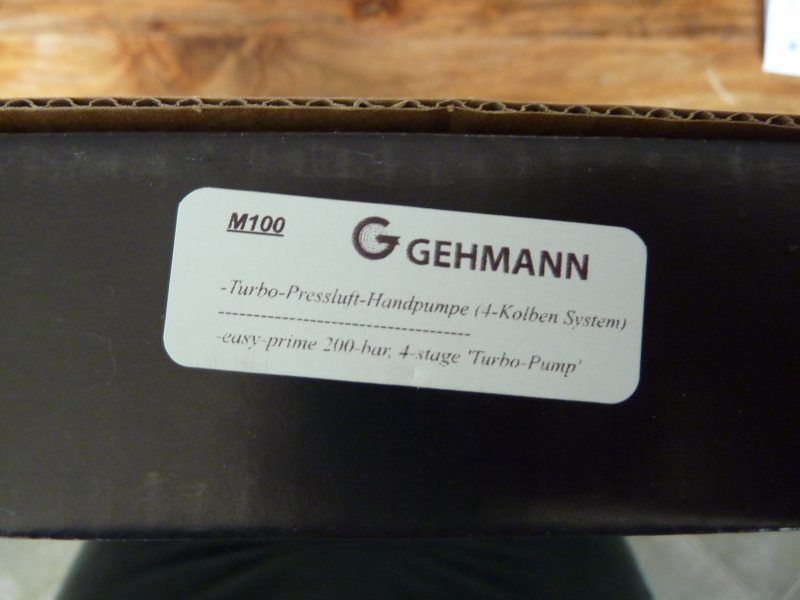 Handpumpe, Turbo-Pressluft, 4-Kolben-System, Gehmann, M100 – immagine 6
