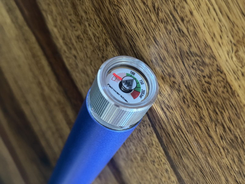 Feinwerkbau Pressluftkartusche Gewehr 200 Bar lang Blau NEU – billede 3