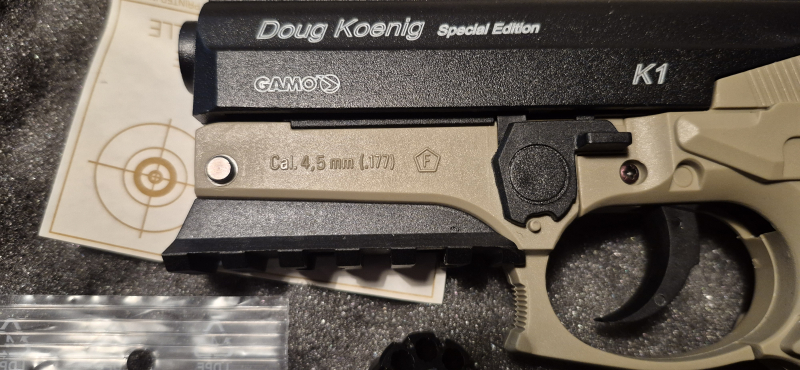 Luftdruck CO2 Pistole GAMO Diabolo 4,5 mm Doug Koenig K1 Special Edition – Bild 2