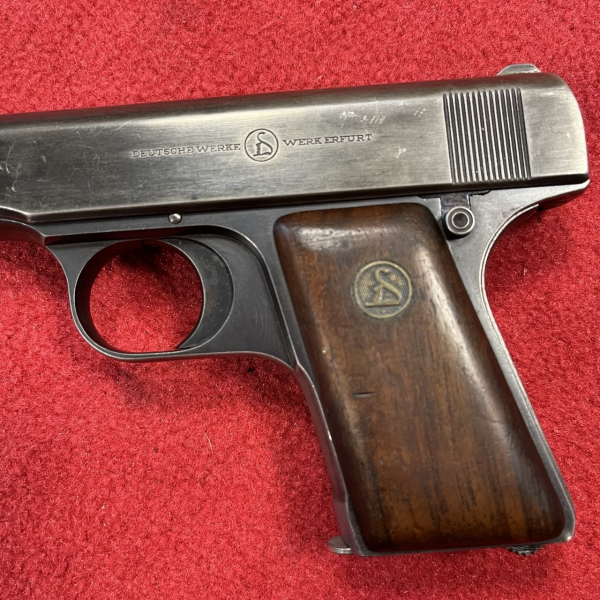 Ortgies (Werk Erfurt) mit Ladehülse - 4mm M20 (6,35mm) - Halbautomatische Pistole – billede 6