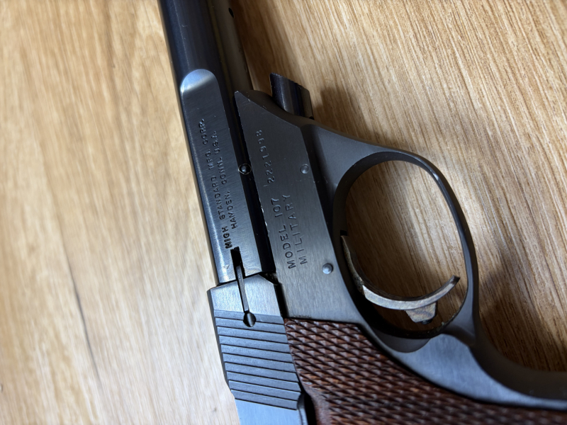 HIGH STANDARD SUPERMATIC Sportpistole 22 l.r "SEHR GUTER ZUSTAND" – Bild 5