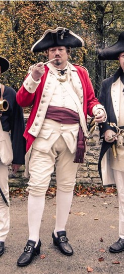 Uniform, Redcoat, Uniformrock, Offizier, Dreispitz, Gorget, kein Degen, kein Säbel – Bild 2