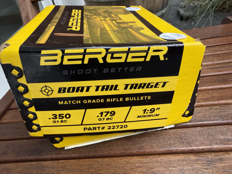 Berger Geschosse .223 Rem Match Grade Kaliber 22 72 grain Artikel-Nr. 22720 – obrázek 3