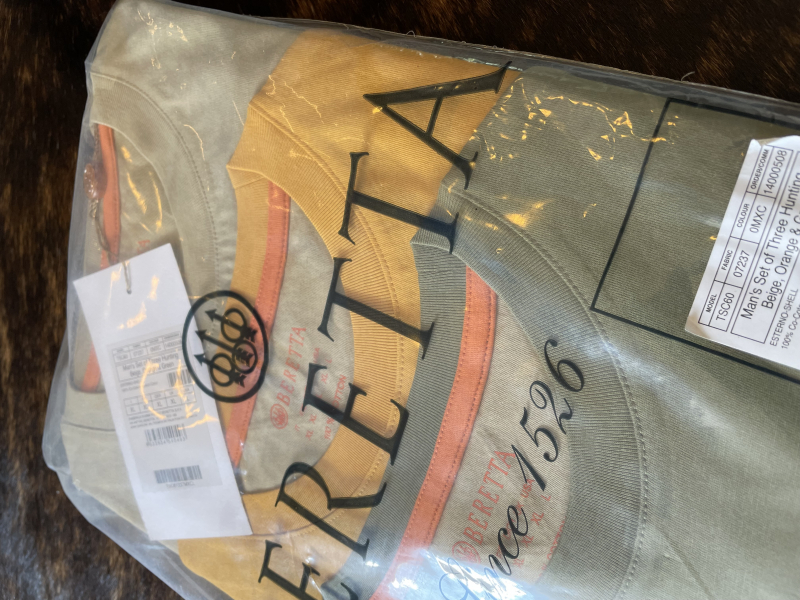 BERETTA T-Shirt 3er Set Hunting, Beige, Orange, Green, Gr. XL – Bild 2