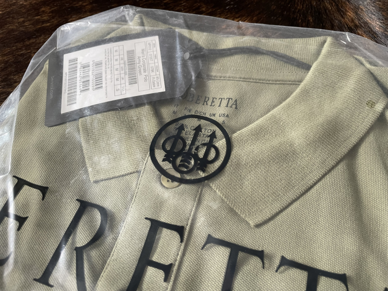 BERETTA Polo-Shirt mit Beretta Logo, Army Green, Gr. M – Bild 3