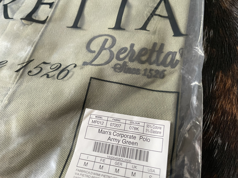 BERETTA Polo-Shirt mit Beretta Logo, Army Green, Gr. M – Bild 2