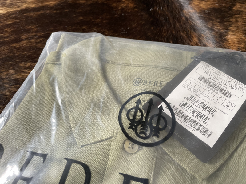 BERETTA Polo-Shirt mit Beretta Logo, Army Green, Gr. L – Bild 3