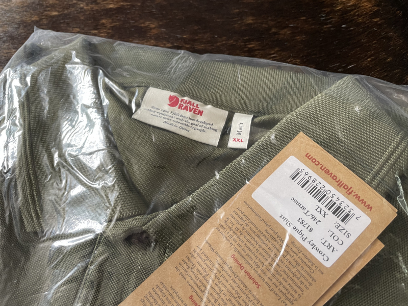 FJÄLL RÄVEN Polo-Shirt Crowley Pique Shirt, 246/Tarmac, Gr. XXL – Bild 3