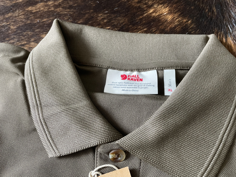 FJÄLL RÄVEN Polo-Shirt Crowley Pique Shirt, 633/Dark Olive, Gr. XL – Bild 3