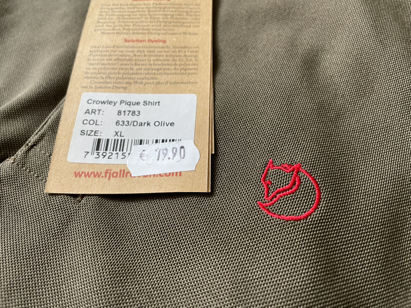 FJÄLL RÄVEN Polo-Shirt Crowley Pique Shirt, 633/Dark Olive, Gr. XL – Bild 2