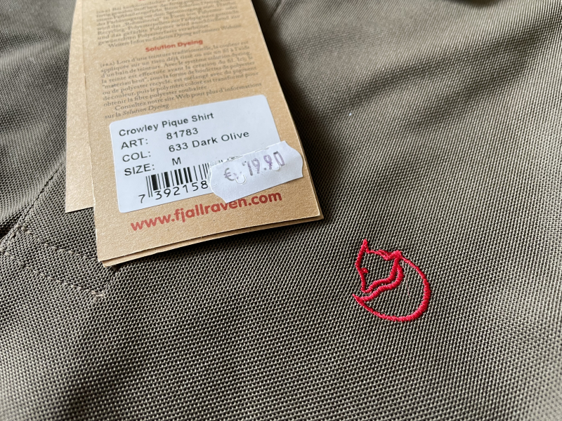 FJÄLL RÄVEN Polo-Shirt Crowley Pique Shirt, 633/Dark Olive, Gr. M – Bild 2
