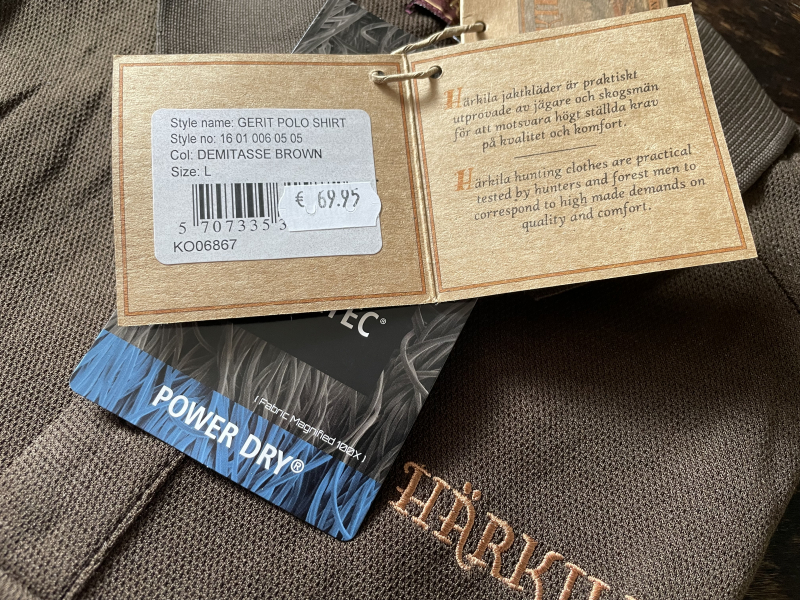 HÄRKILA Polo-Shirt Gerit, Demitasse Brown, POWER DRY, Gr. L – Bild 2
