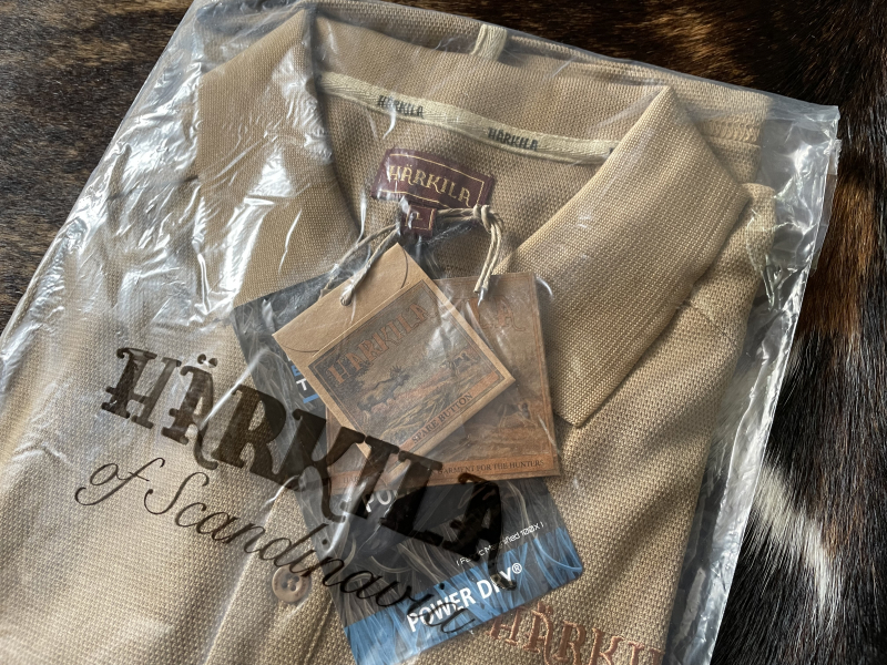 HÄRKILA Polo-Shirt Gerit, Sand, POWER DRY, Gr. L – Bild 3