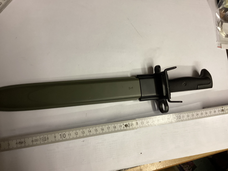 Bajonett US Army WW2 mit Scheide M7 für M1 Garand – Bild 2