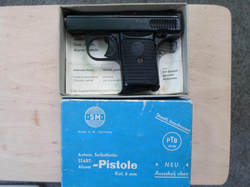 Start / Alarmpistole SM Mod. 110, 8 mm Knall in OVP – Bild 5