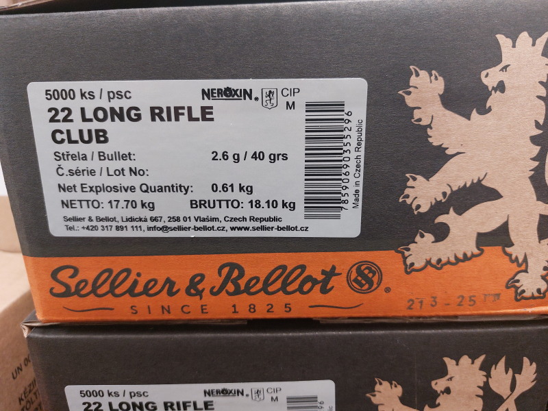 Club32 .22lr 5000 Schuss Packung – obrázek 2