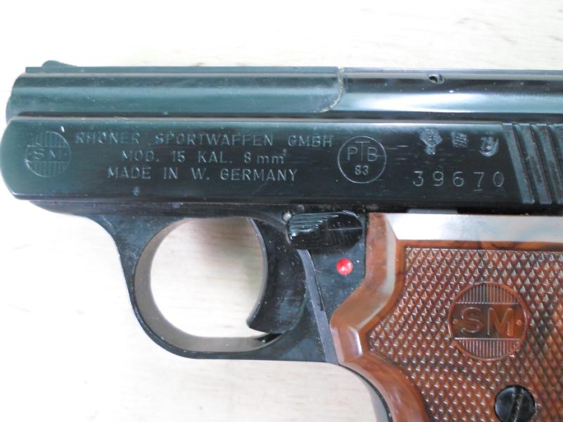 Rhöner Sportwaffen SM Mod. 15, 8 mm Knall, in ngl. OVP – Bild 5