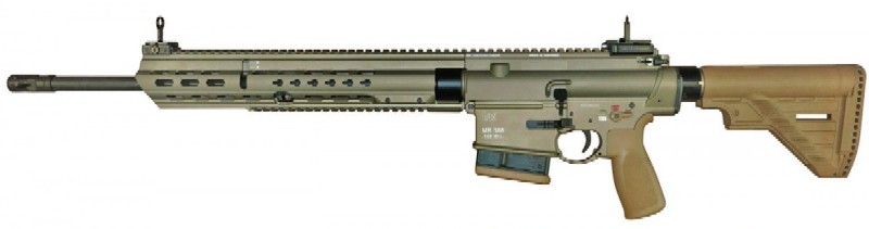 HECKLER & KOCH MR 308 A3 20"-PRÄZISIONSLAUF - LANGER SLIMLINE HANDSCHUTZ - RAL 8000 - G28 - – Bild 1