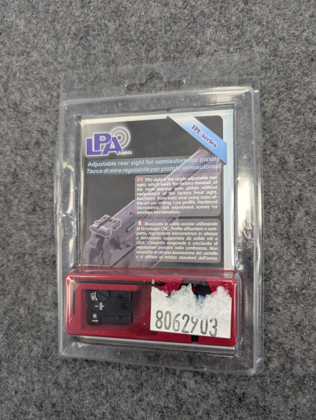 LPA Mikrom.-Visier "TPU", f. Beretta 92, 96, 98, M9, Stock, Brigadier, 90Two – Bild 2