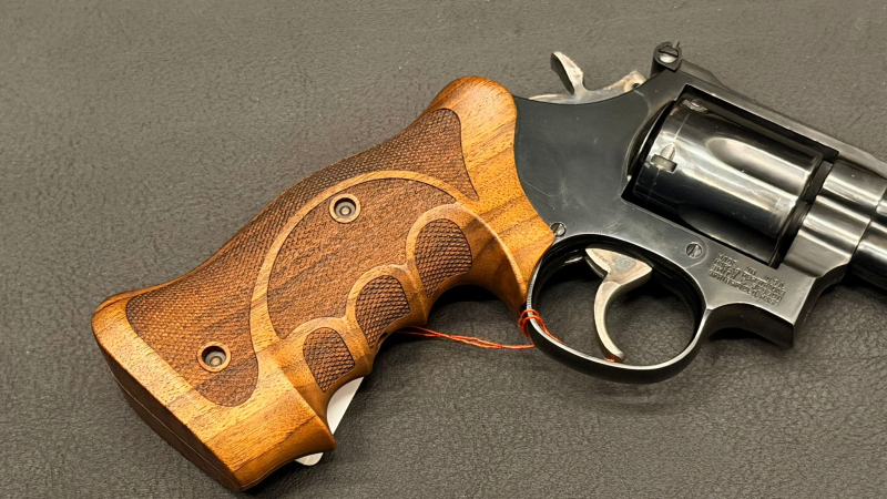 Smith & Wesson Mod. 586-1 | .357 Magnum | 6" Lauf | Nill Rhomlas Formgriff | Revolver – Bild 5