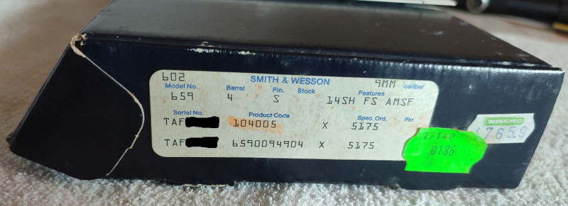 GK Pistole S&W Model 659 – billede 6