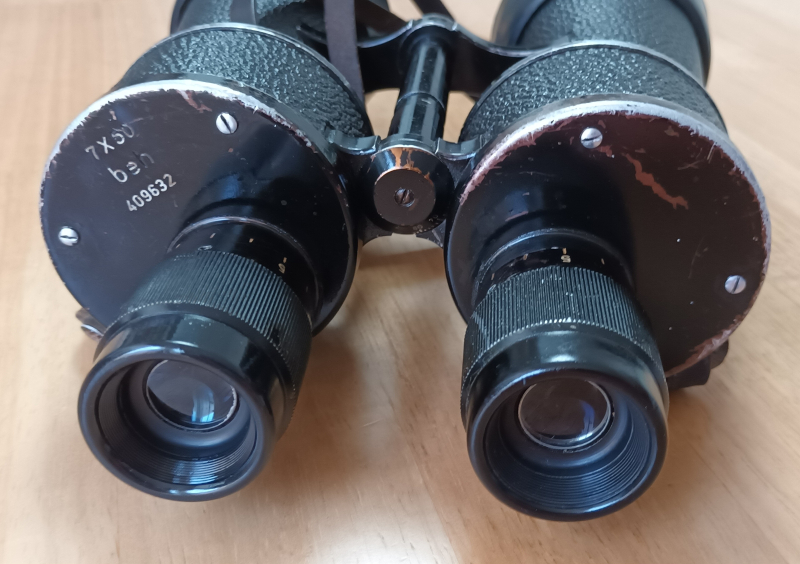 WWII FERNGLAS E. LEITZ 7x50 beh KRIEGSMARINE 1941 SAMMLERSTÜCK !!! – Bild 3
