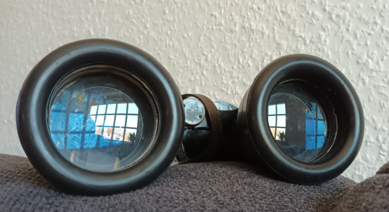 WWII FERNGLAS E. LEITZ 7x50 beh KRIEGSMARINE 1941 SAMMLERSTÜCK !!! – Bild 4