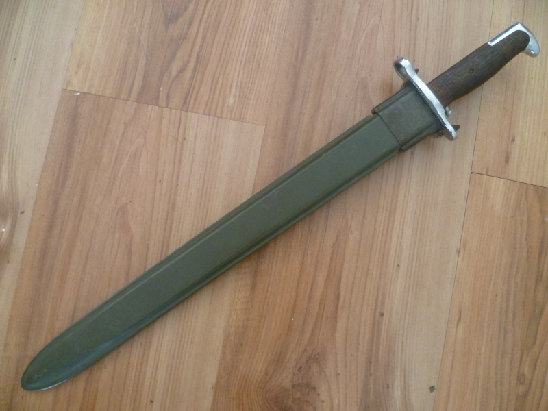 Bajonett USA US Model 1905 für Springfield verchromt 1918 – Bild 1