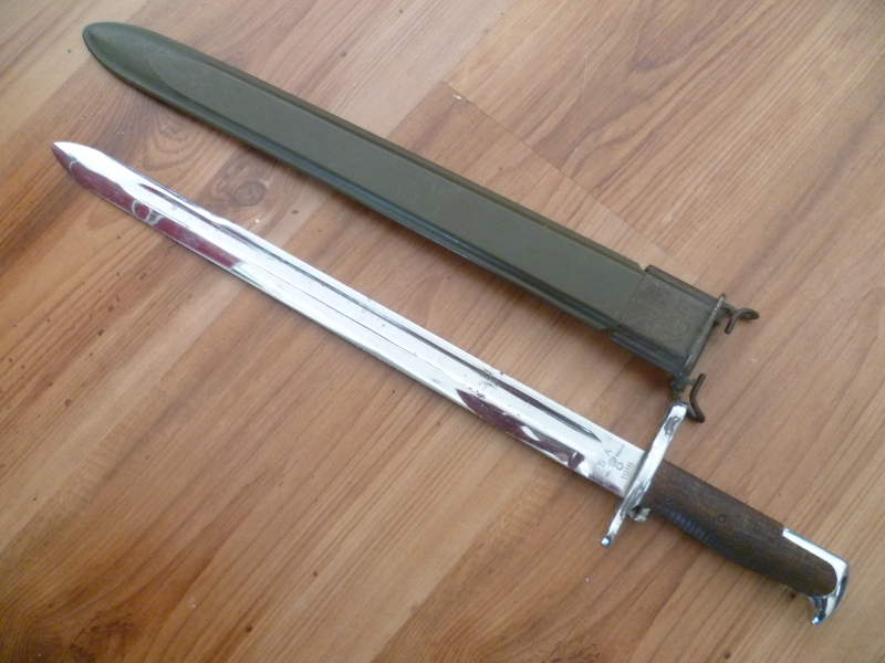 Bajonett USA US Model 1905 für Springfield verchromt 1918 – Bild 2