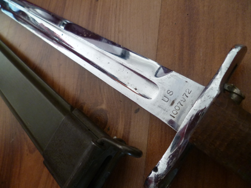 Bajonett USA US Model 1905 für Springfield verchromt 1918 – Bild 5